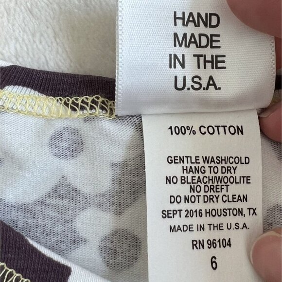 Silly Molly Cat Dress Girls Brown Yellow Long Sleeve Belted Cotton Size 6 - Picture 6 of 11